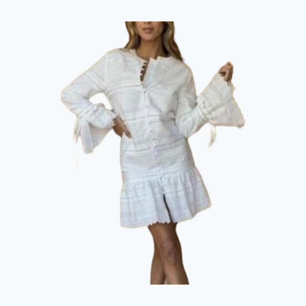 White Sir The Label Cotton Knee Length Dress