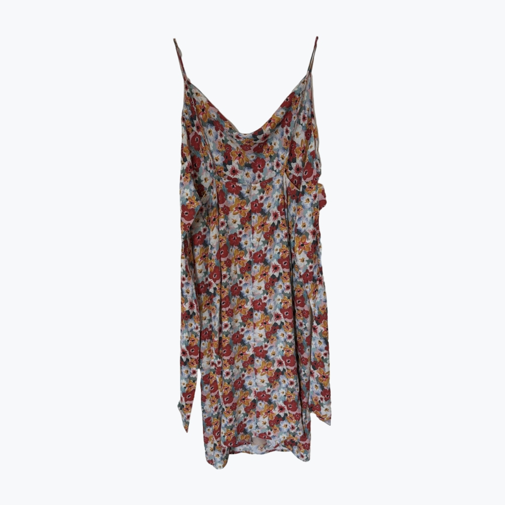 Orange Printed Hansen & Gretel Viscose Long Dress