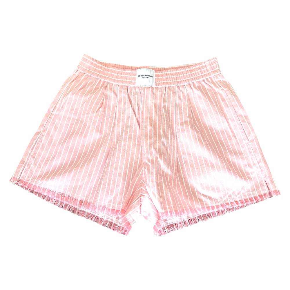 Pastel Pink Alexander Wang Linen Shorts