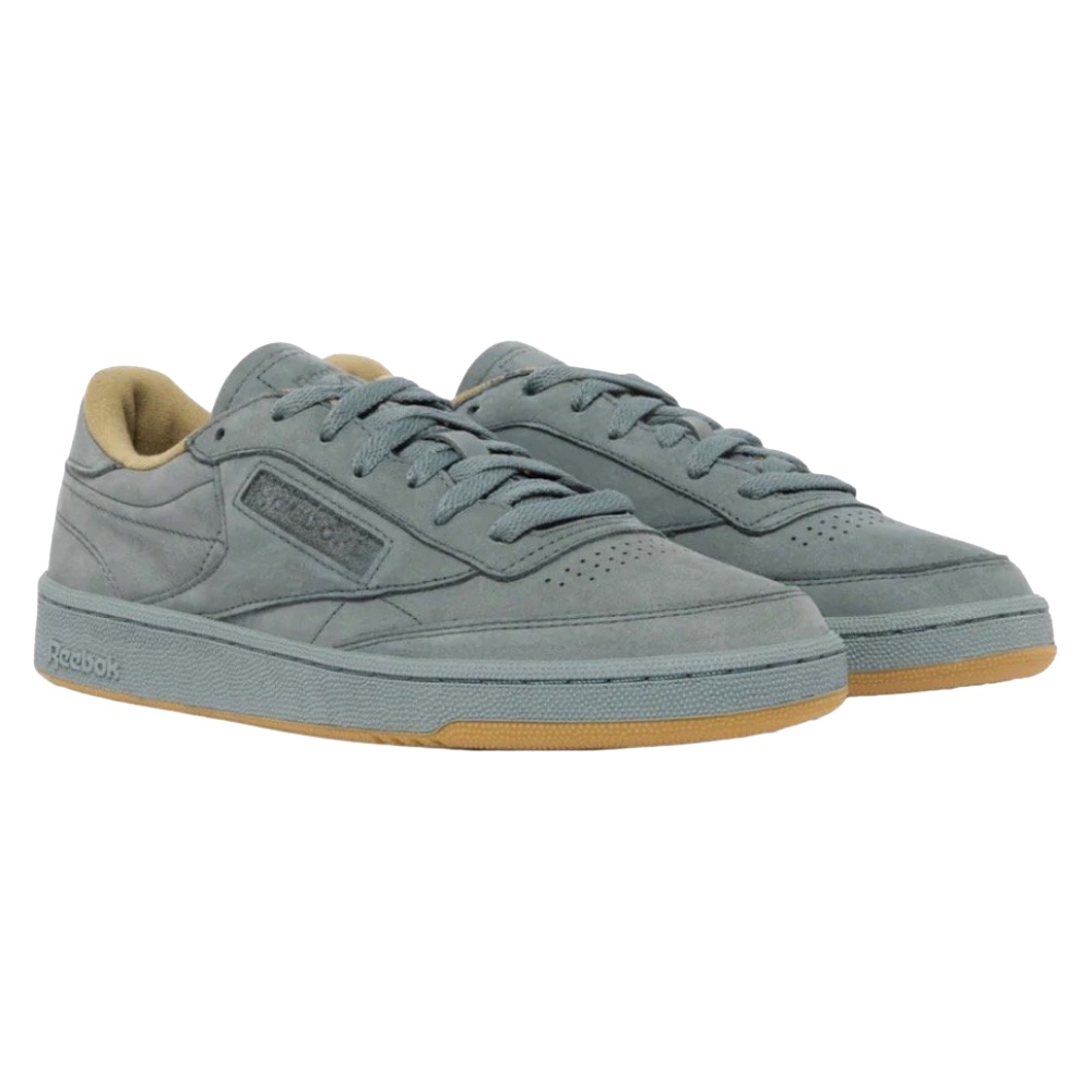Light Green Reebok Leather Casual Sneakers