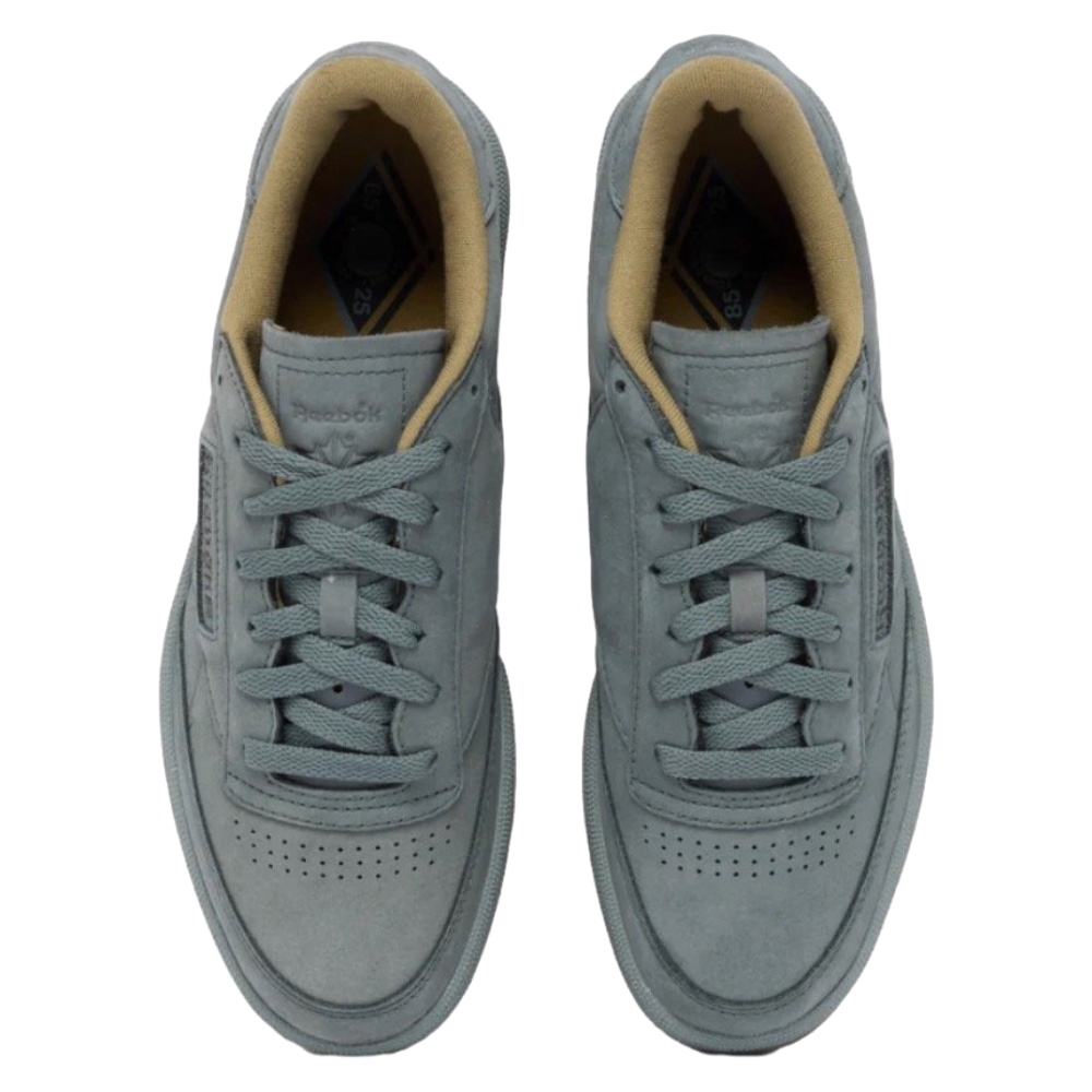 Light Green Reebok Leather Casual Sneakers