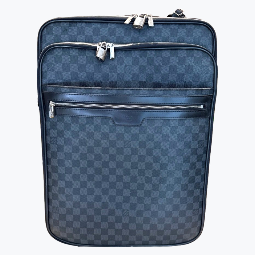 Black Louis Vuitton Leather Cabin Luggage