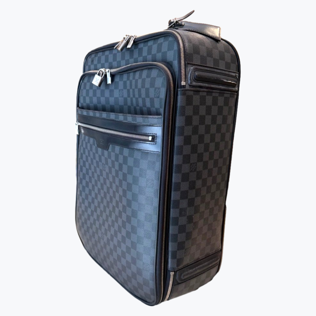 Black Louis Vuitton Leather Cabin Luggage