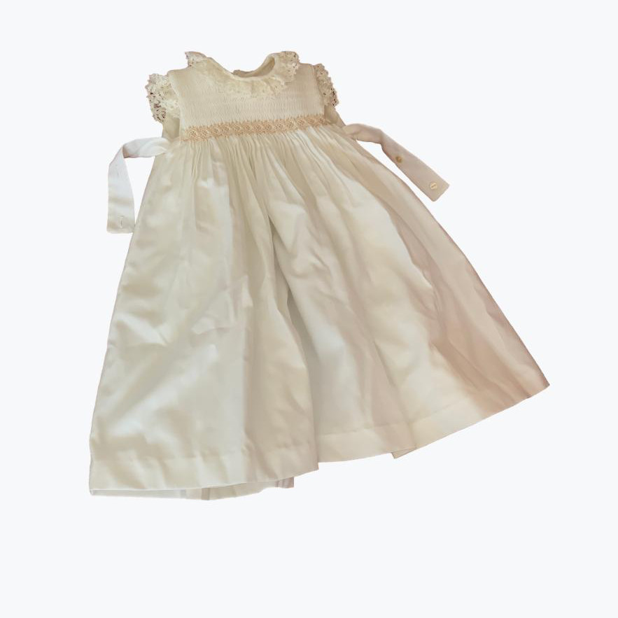 White Belan Cotton Maxi Dress