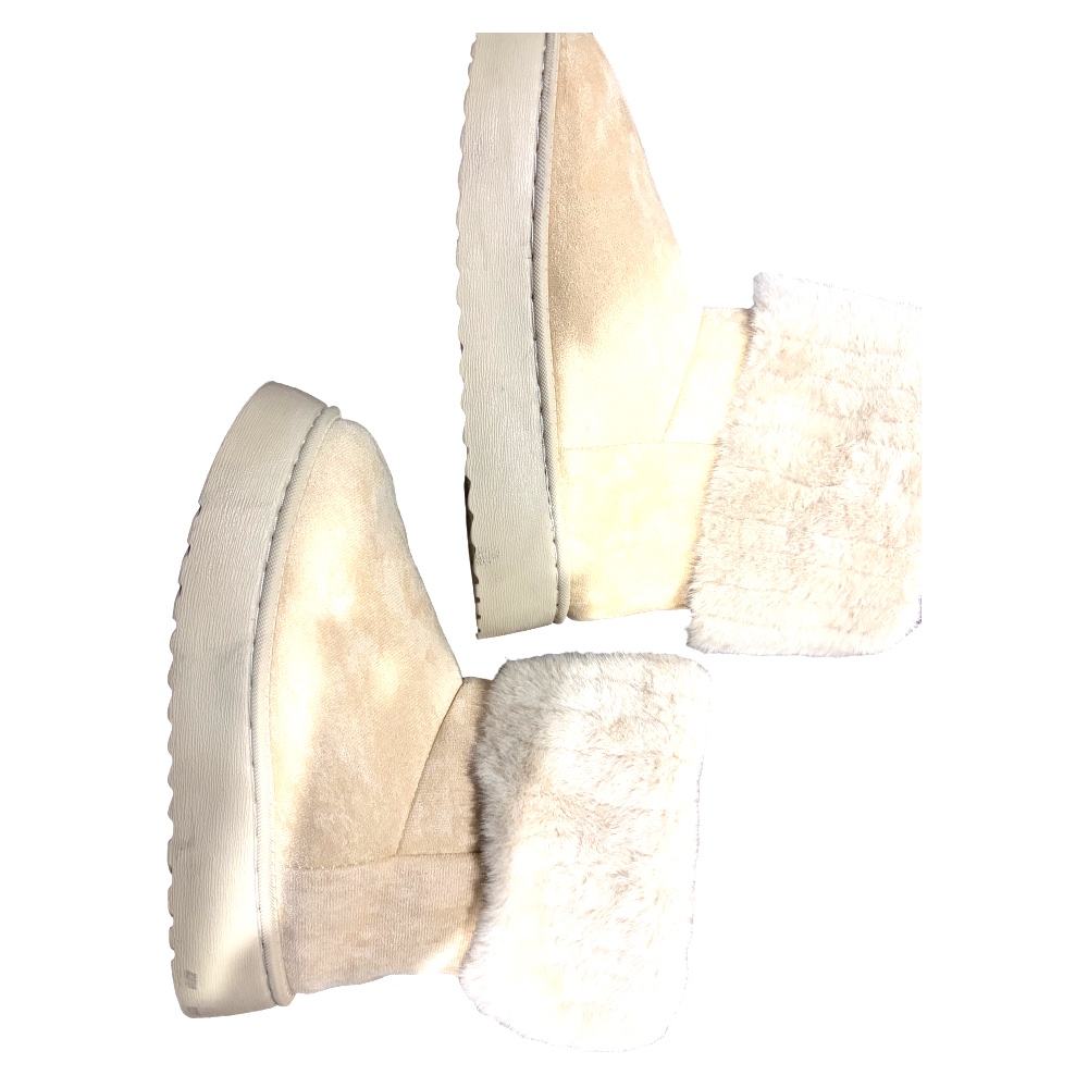 Beige Suede Boots