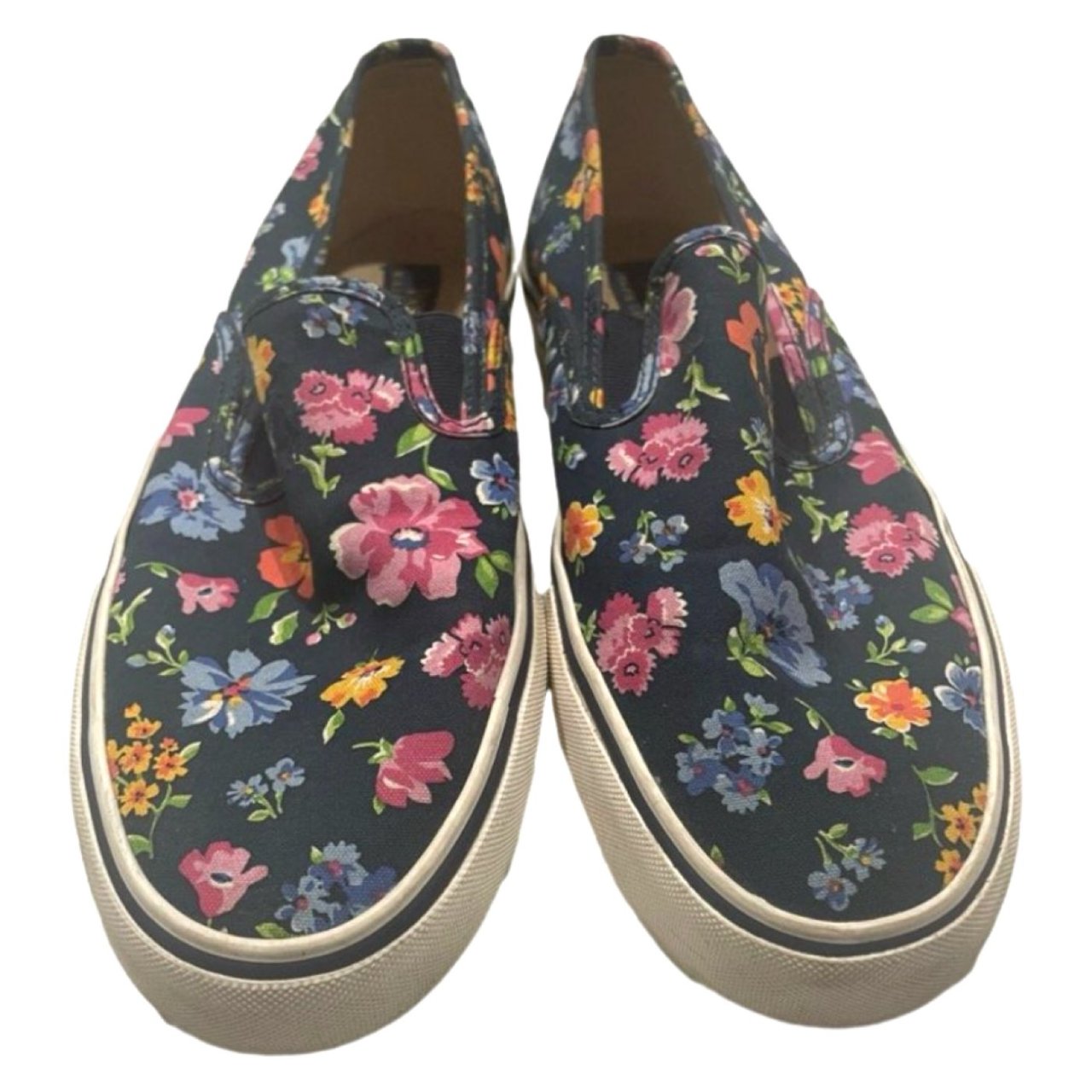 Blue Floral Polo Ralph Lauren Canvas Casual Sneakers