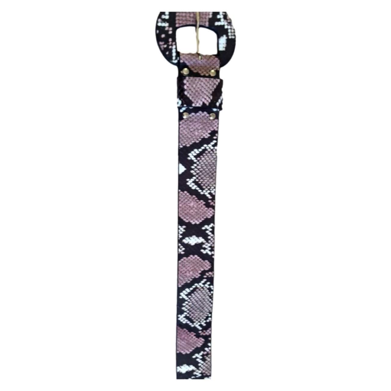Veronica Beard Leather Belt Snake Print Size M